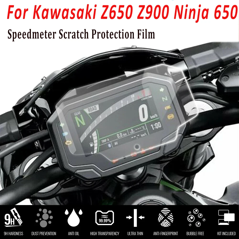 Motorcycle Speedmeter Cluster Scratch Protection Film Screen Protector for Kawasaki Ninja 650 Z650 Z900 Z 900 Z 650