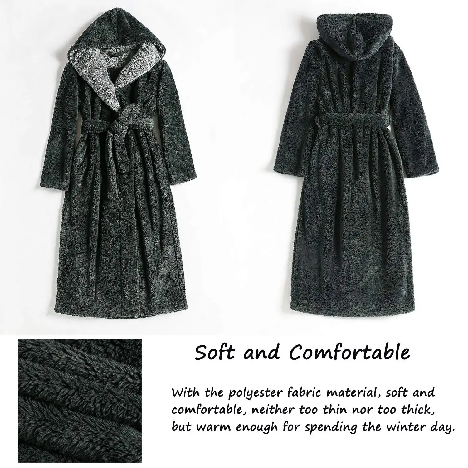 Comfortable Ladies Dressing Gowns Fluffy,Long Nightgowns for Women  UK,Fleece Robes Belted Full Length Bathrobes with Pockets Super Soft Plush  Velvet Flannel Pyjamas Winter Loungewear: Buy Online at Best Price in UAE -