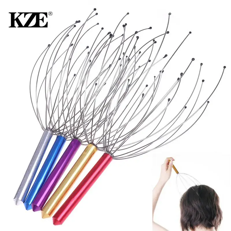 Testa Scratching Massage Claws Octopus Head Massager Scalp Scratcher Massage Claw Piccolo Artefatto Soul Extraction Extractor