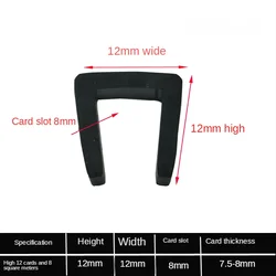 Black Rubber Edge Strip U Section - Anti - Oil Seal & Edge Protector, Various Lengths Available - 5 Meter (12 x 12mm)