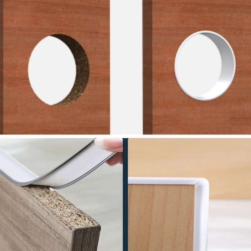 5M Self-Adhesive U-Shaped Edge Banding Tape for Furniture and Wood Decor