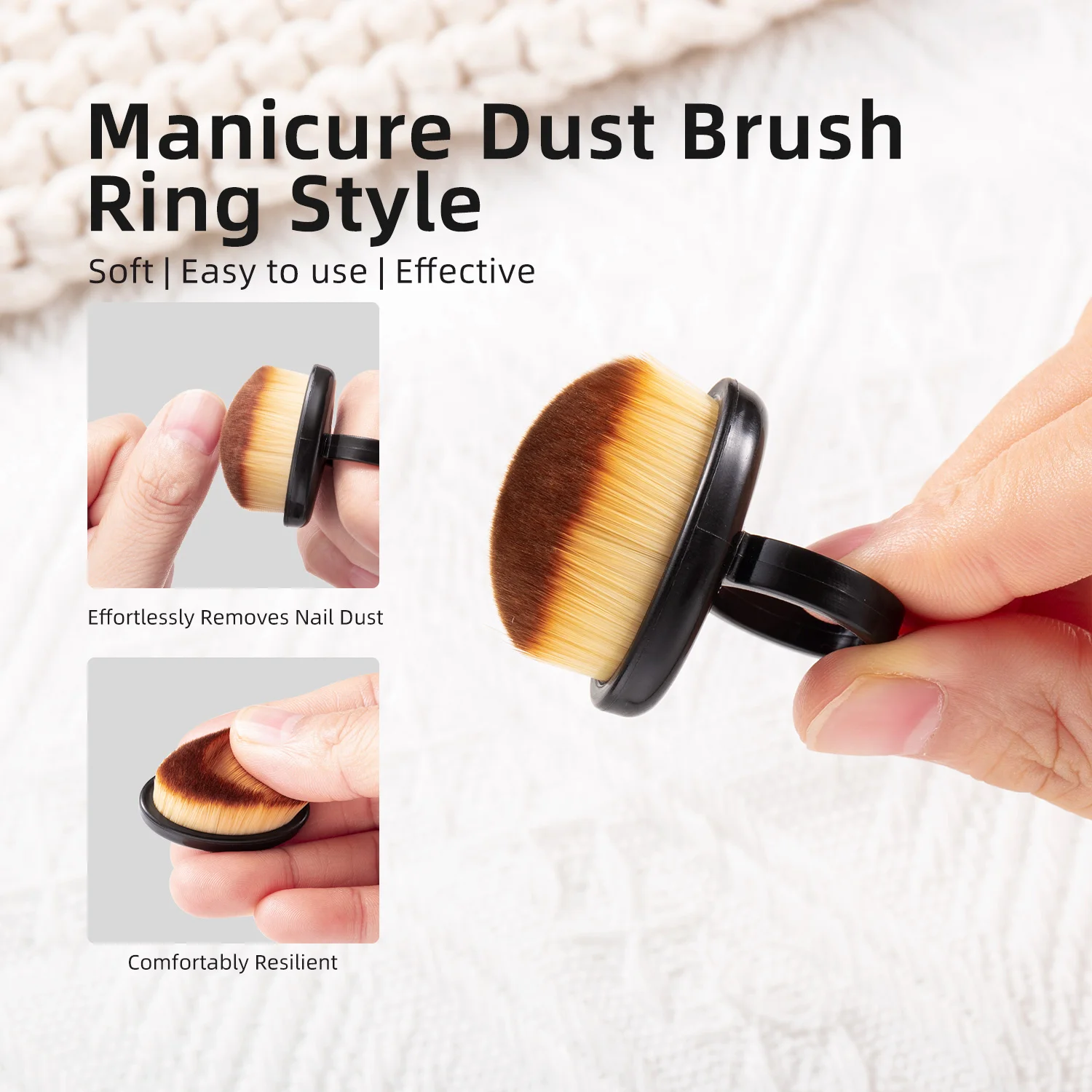 Manicure Dust Clean Brush - Nail Art Essential