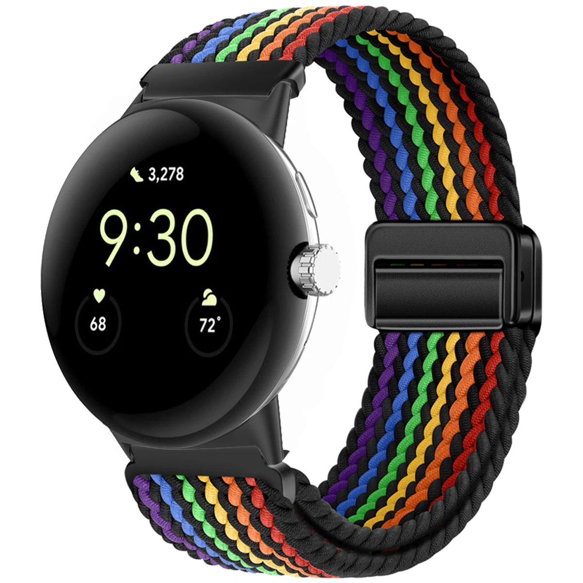 Nylon Braided Magnetic Wristband Bracelet - Universal Fit