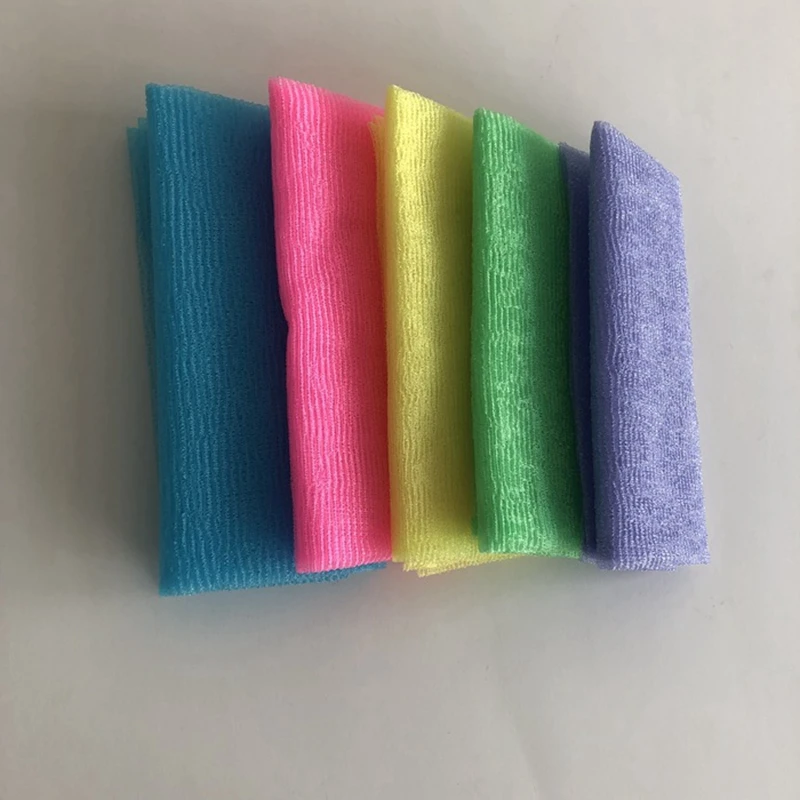 1Pcs Bath Skin cloth exfoliating wash cloth japanese body wash towel nylon bath towel skin polishing towel 4
