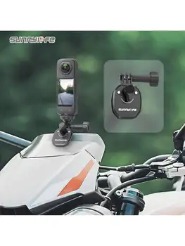 Potente staffa per action camera CNC per GoPro/Insta360 compatibile con motocicli Adventure e biciclette sportive