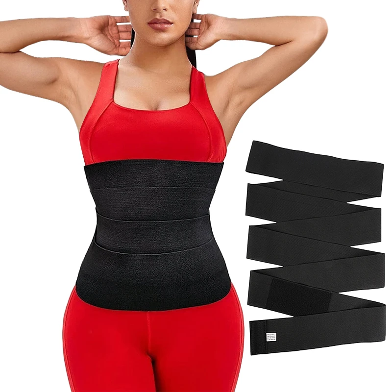 best shapewear for women Bandage Wrap Waist Trainer Shaperwear Belt Women Slimming Tummy Belt Snatch Me Up Corset body shaper Stretch Bands waist trainer spanx underwear