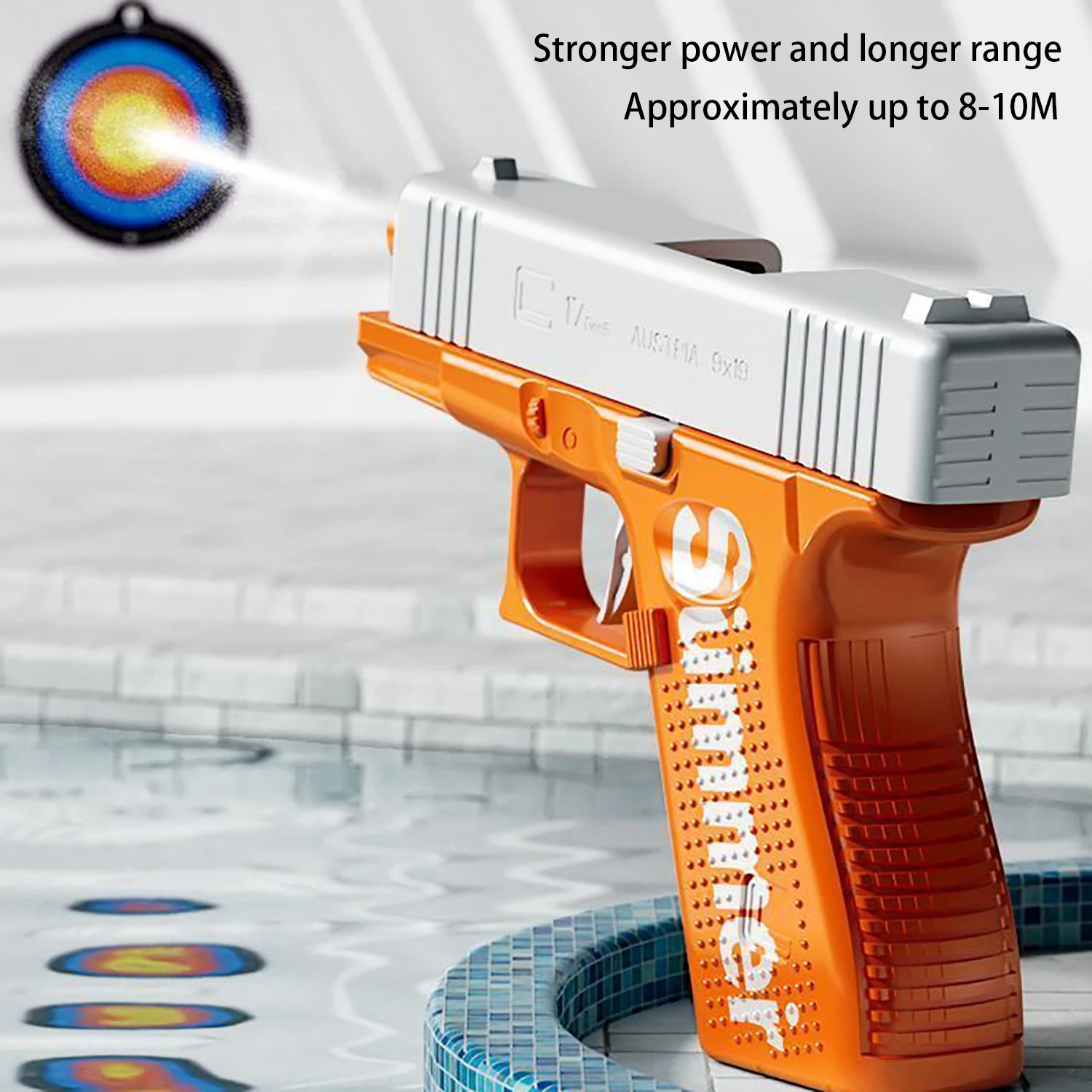 Summer Water Gun Fighting Water Battle Toy Hiding Water Beach Playing Water Interaction Playing Water Swimming Pool 4