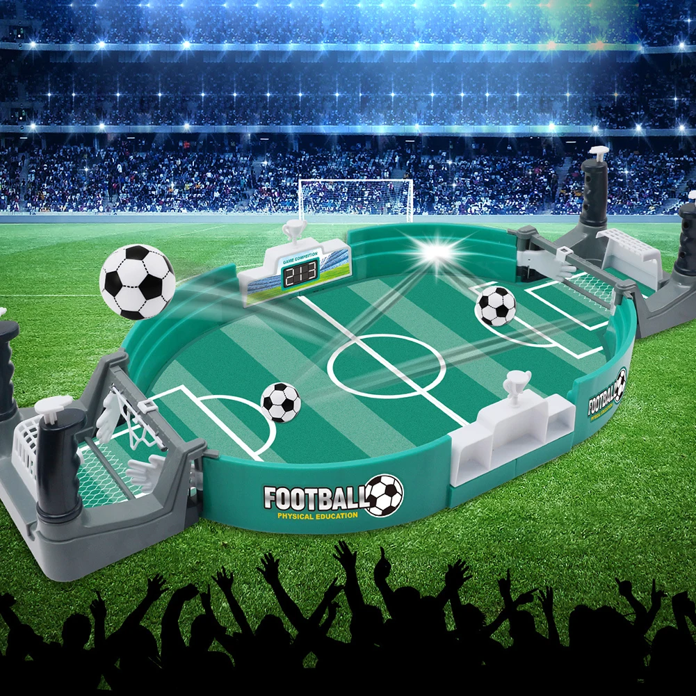 Mini Table Top Football Game Portable Interactive Soccer Game Easy Installation Football Parent-Child Kids Holiday Toys table football game tabletop soccer game