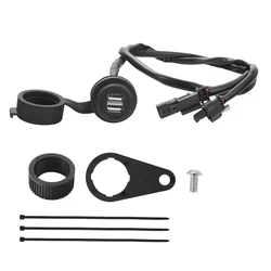 NEW Motorcycle Dual USB Charging Socket for BMW R1200GS R1250GS R1200ST R1150GS R1100GS R1250RT K1200R LC Adventure R ADV