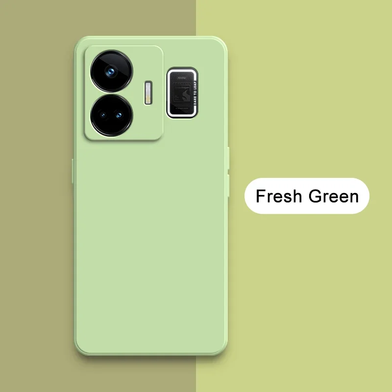 Enhanced Liquid Square Phone Case - Soft Silicone 360° Shockproof Lens Protective Cover