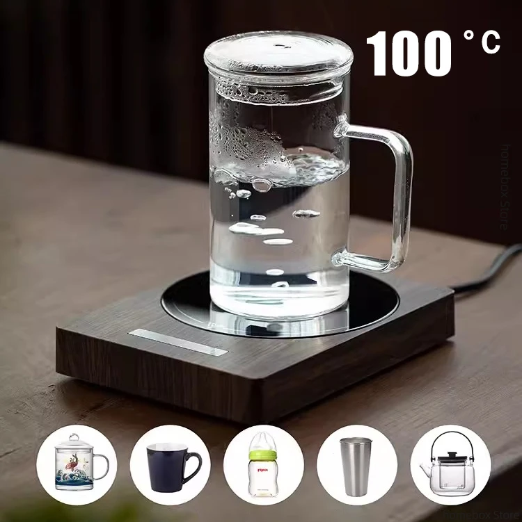 100°C Cup Heater Mug Warmer Hot Tea Maker 5 Gear Warmer Coaster 200W Heating Pad Electric Hot Plate For Milk Tea Water 220V 2