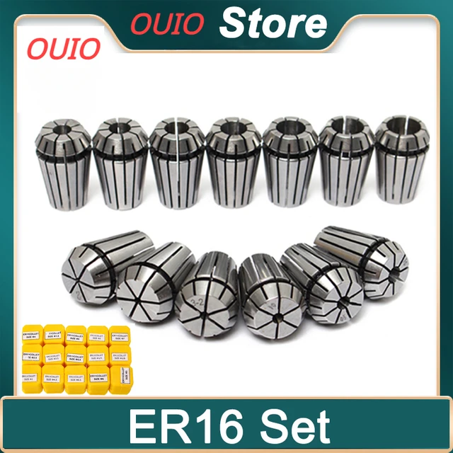 OUIO ER16 콜릿 세트: 완벽한 CNC 머시닝 솔루션