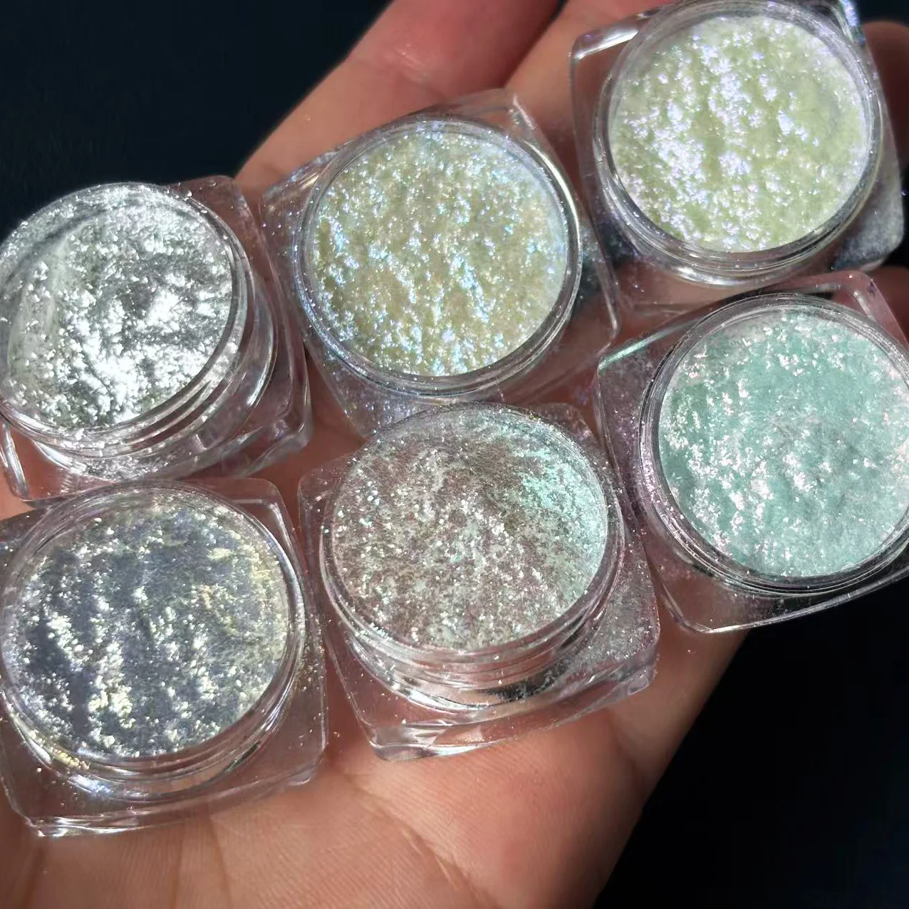 도매 프리미엄 화이트 쉬머 다이아몬드 마이카 파우더 색소 캔들 제작용 에폭시 레진 DIY 공예 립글로스 헤어 네일 아트용