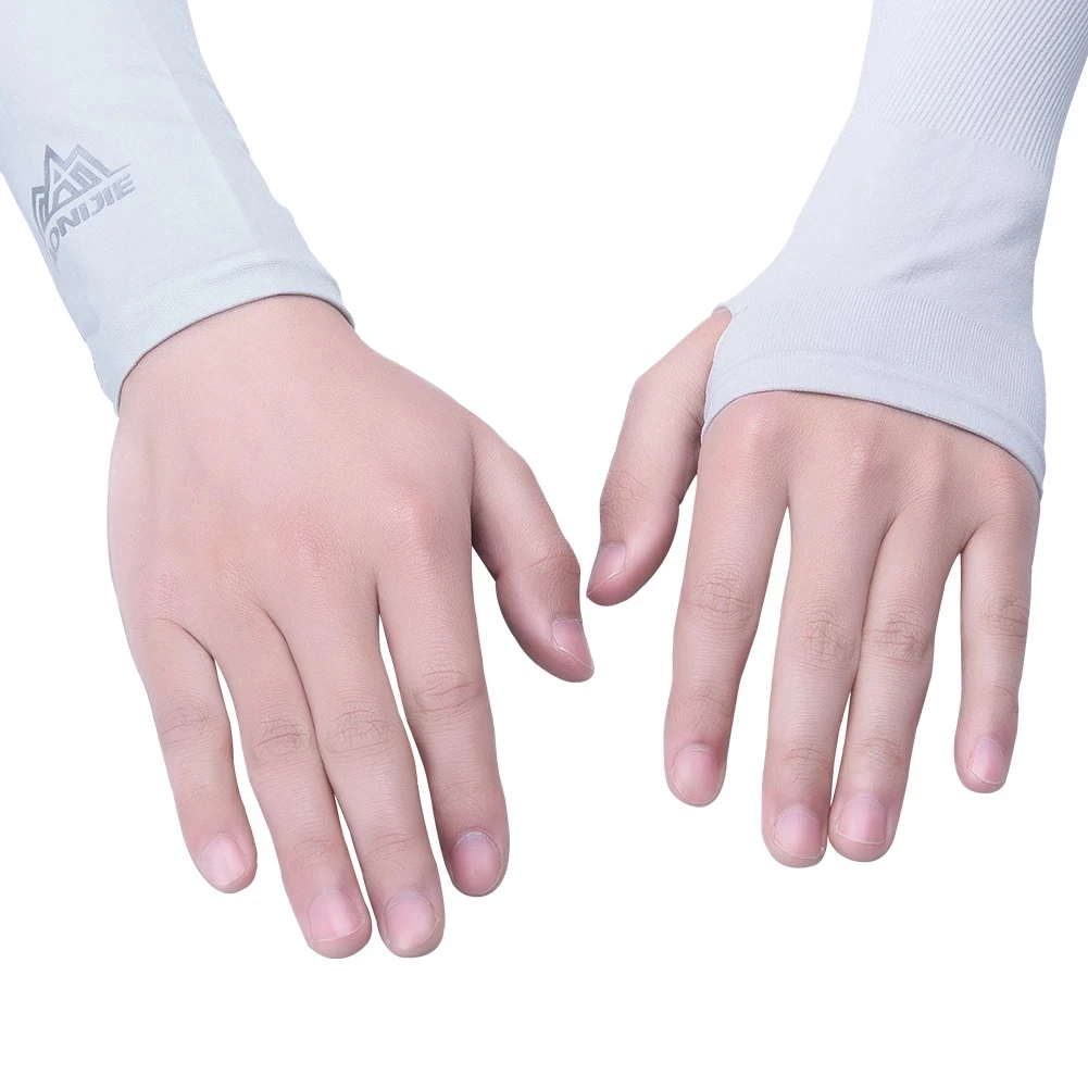 AONIJIE Women's Men's Arm Sleeves Ice Fabric Sun UV Protection