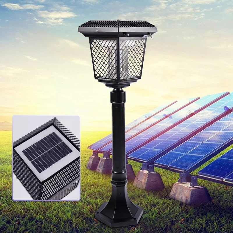 AOSONG Solar Outdoor Mosquito Killer Lamp Modern Professional Trap Insect Kill Lawn Light LED Waterproof for Courtyard Park