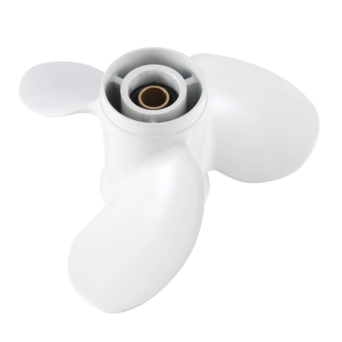 

683-45945-00-EL Propeller 9 1/4X9-J for Yamaha 2 Stroke 9.9HP 15HP Boat Motor White 3 Blades 8 Spline Tooth R-Rotation