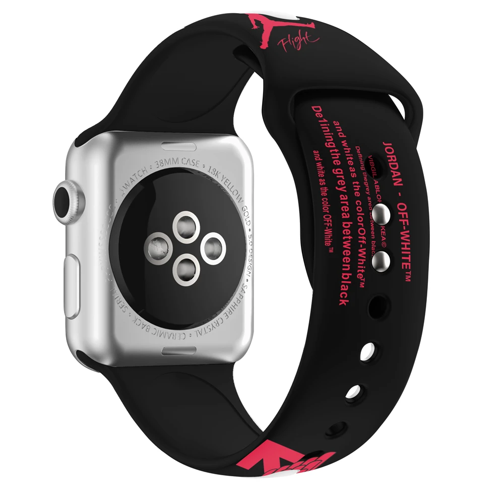 Printing Silicone Strap For Apple Watch Band 49mm 45mm 44mm 42mm Correa Sport Bracelet iwatch series Ultra 8 7 6 5 4 3 Se band