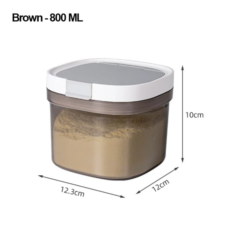 Large Capacity Baby Formula Dispenser Portable Milk Powder Storage Box for Home and Travel Use 800ML/1300ML/1800ML