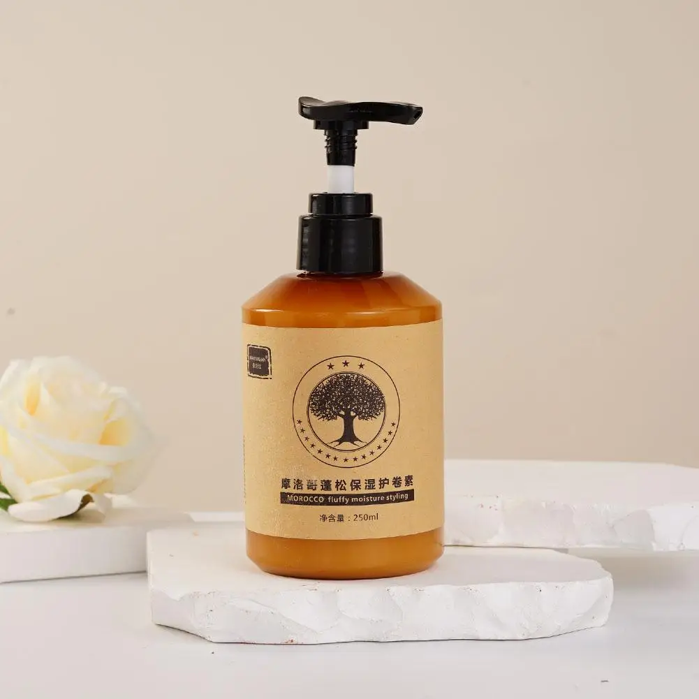 Moroccan Volume Moisturizing Elastic Styling Curly Elast Styling Cream Hair Moisturizing Lasting Hydrating Long Moroccan St N2X6