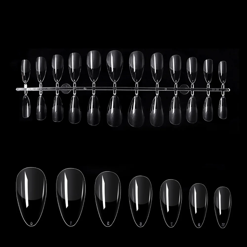 Fake Nails Press on Nails 120pcs/Bag Coffin Nail Tips clear Full Cover Artificial Press on Long Ballerina