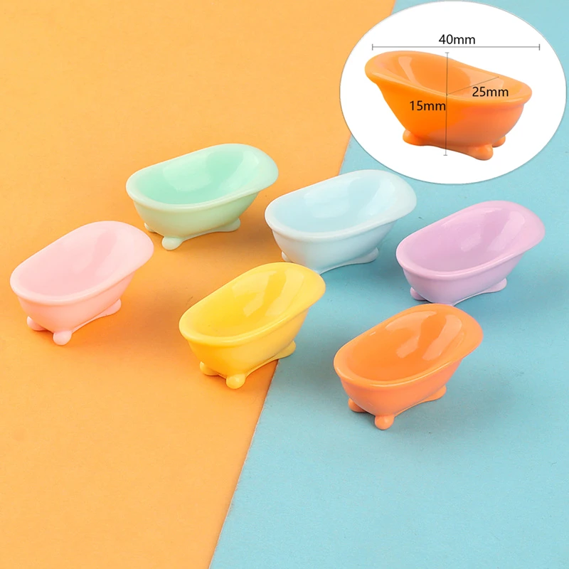 

5Pcs 1/12 Dollhouse Mini Bathtub Dollhouse Bathroom Furniture Accessories Dolls House Decoration For Kids Pretend Toy