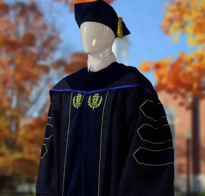 Connecticut University School Uniform Include Hat Robe Collar