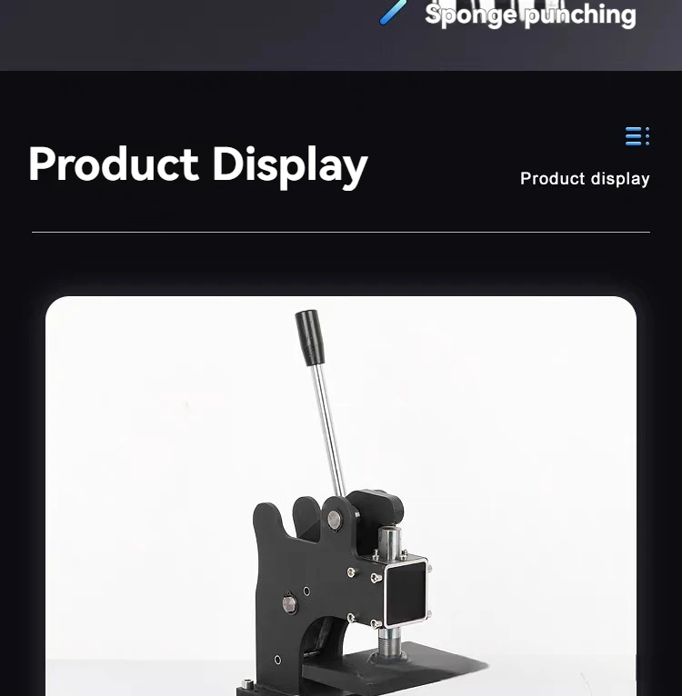 Leder-Stanzmaschine, manuelle Stanzmaschine, Leder-Prägemaschine, manuelles Stanzwerkzeug – Detail 12