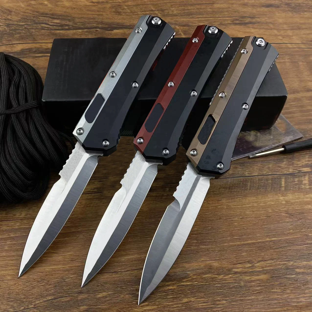 

OTF Snake God SerieS Zinc-aluminum Alloy Knife Handle,M390 Standard DIY Tool Accessory