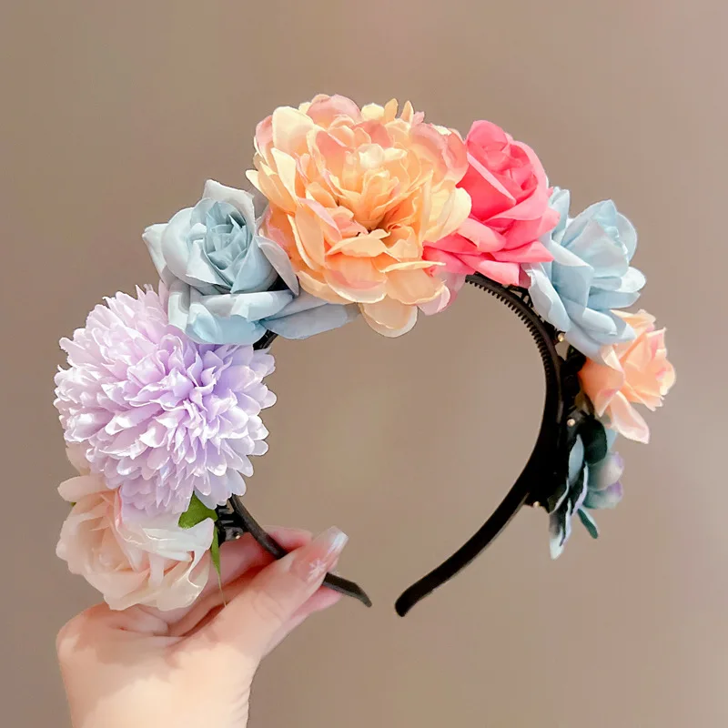 Cute Flower Hairband for Girls New Handmade Flower Girls  display picture 1
