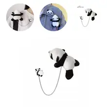 

Brooch Doll Cozy Bag Accessories Smell-less Panda Plush Doll Brooch Panda Clothes Pin Photograph Prop