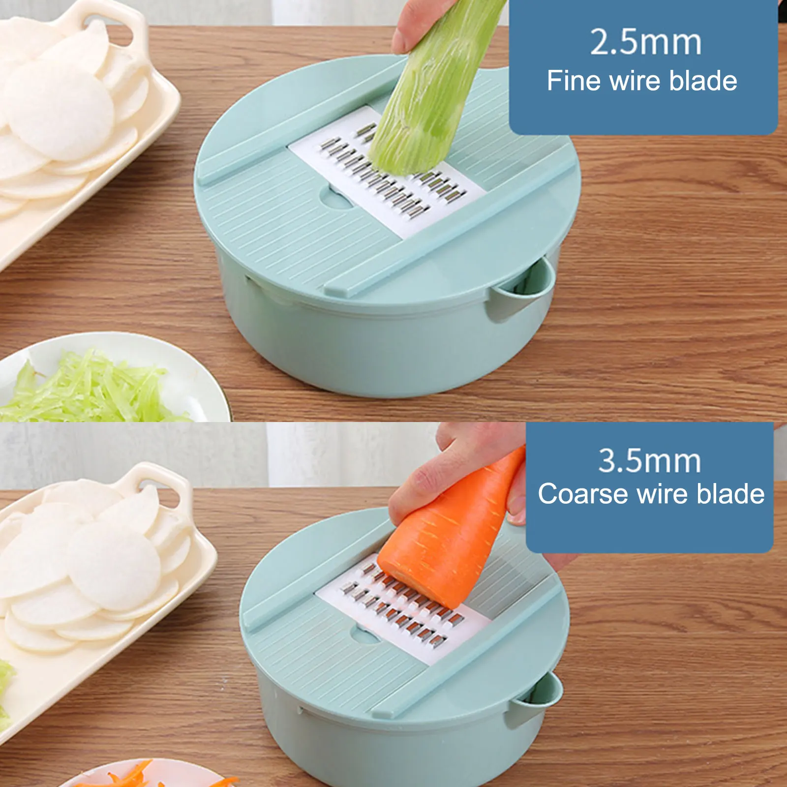 

2023 Multi-Function Salad Uten Vegetable Chopper Carrots Potatoes Manually Cut Shred Grater For Kitchen Vegetable Chopper Slicer