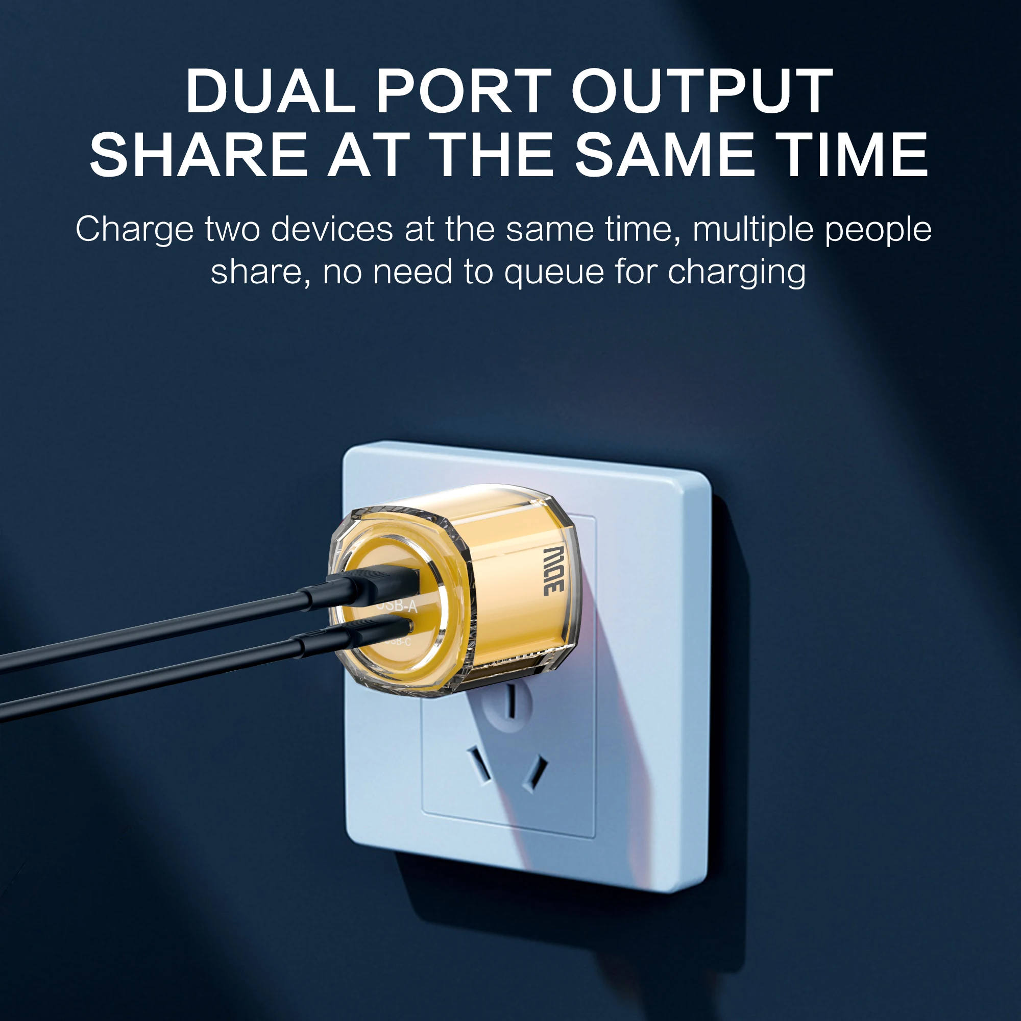 30W PD USB-C Mini 2-Port Fast Charger Travel Plug EU US UK For iPhone 15 16 17 Pro Max Xiaomi 14 Oneplus Samsung Wall Adapter