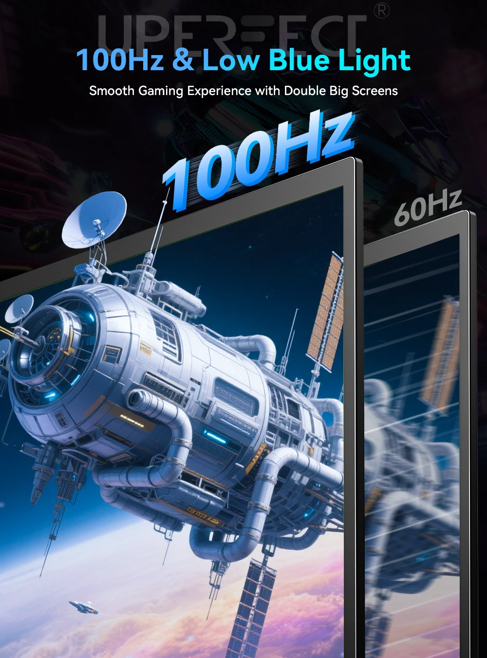 UPERFECT Delta 18.5 100Hz 터치스크린 듀얼 트리플 휴대용 모니터 1080P USB-C HDMI HDR 접이식 디스플레이 노트북 PC 전화 게임 콘솔용