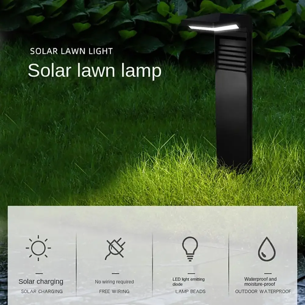 

Outdoor Solar Lawn Lights Waterproof LED Light Decoration Pathway Landscape Bollard Solar Garden Lights for Yard Walkway 2200mAh