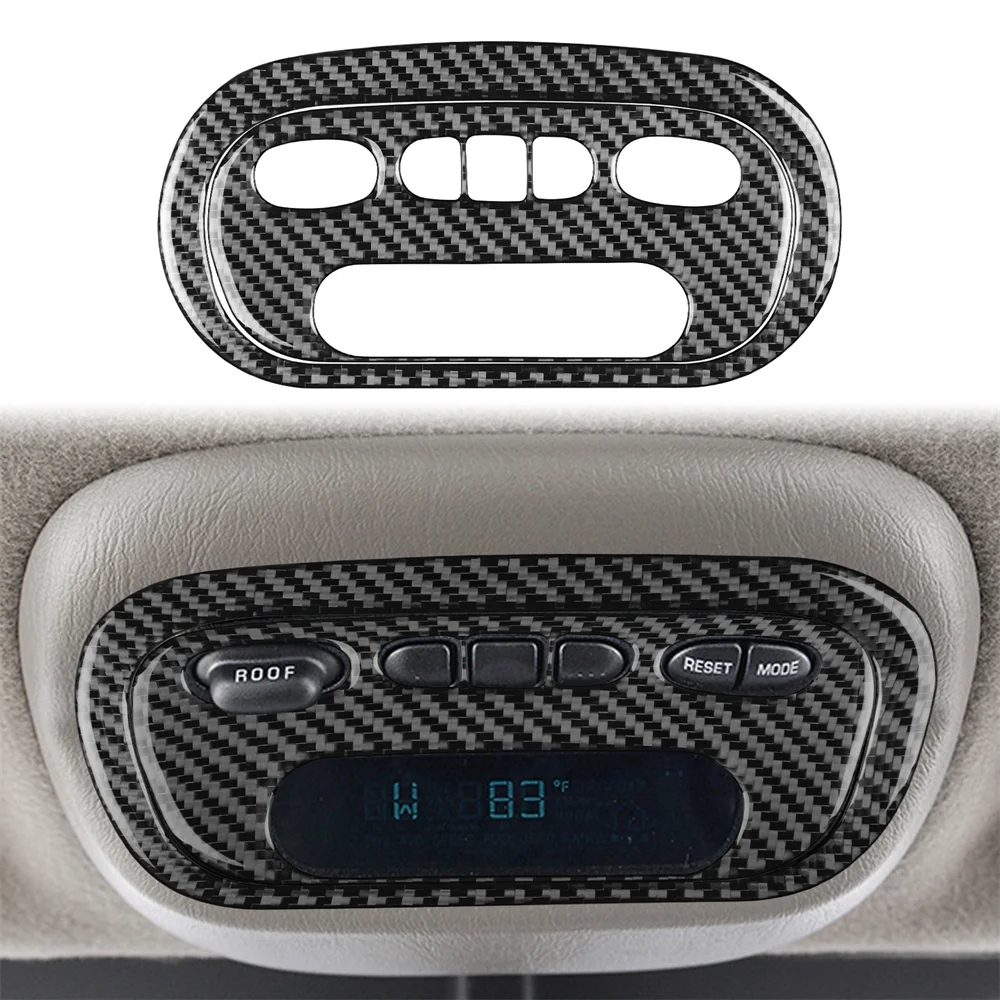 

For 00-04 Chevrolet Impalahomelink Panel Carbon Fiber Trim Stickers 2 Pcs
