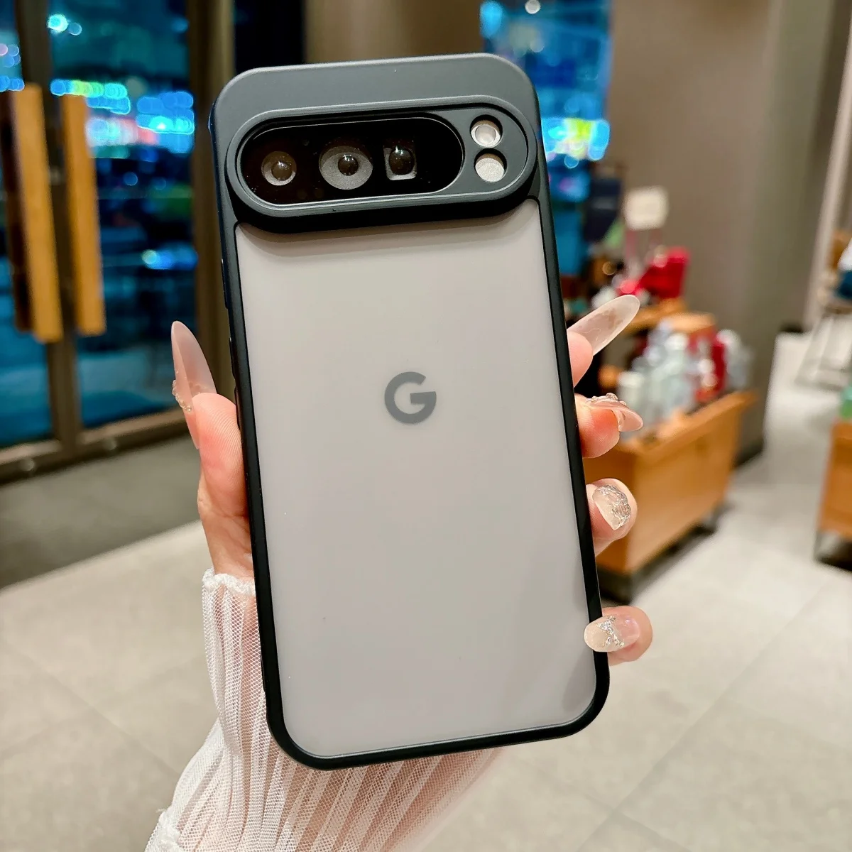 Magsafe Magnetic Matte Clear Shockproof Phone Case with Wireless Charging Compatibility.