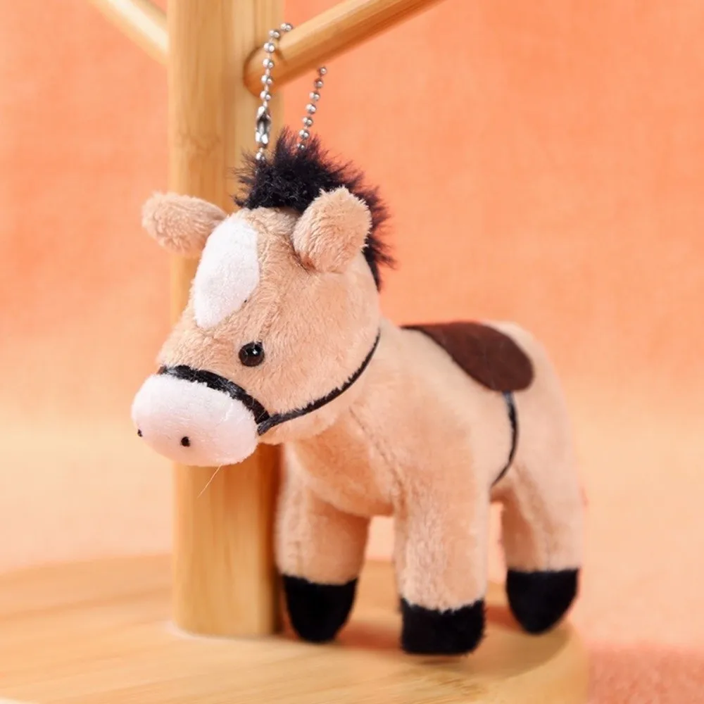 New Stuffed Animal Horse Plush Doll Long Hair Soft Plush Horse Pendant 12cm Pony Pendant GiRL