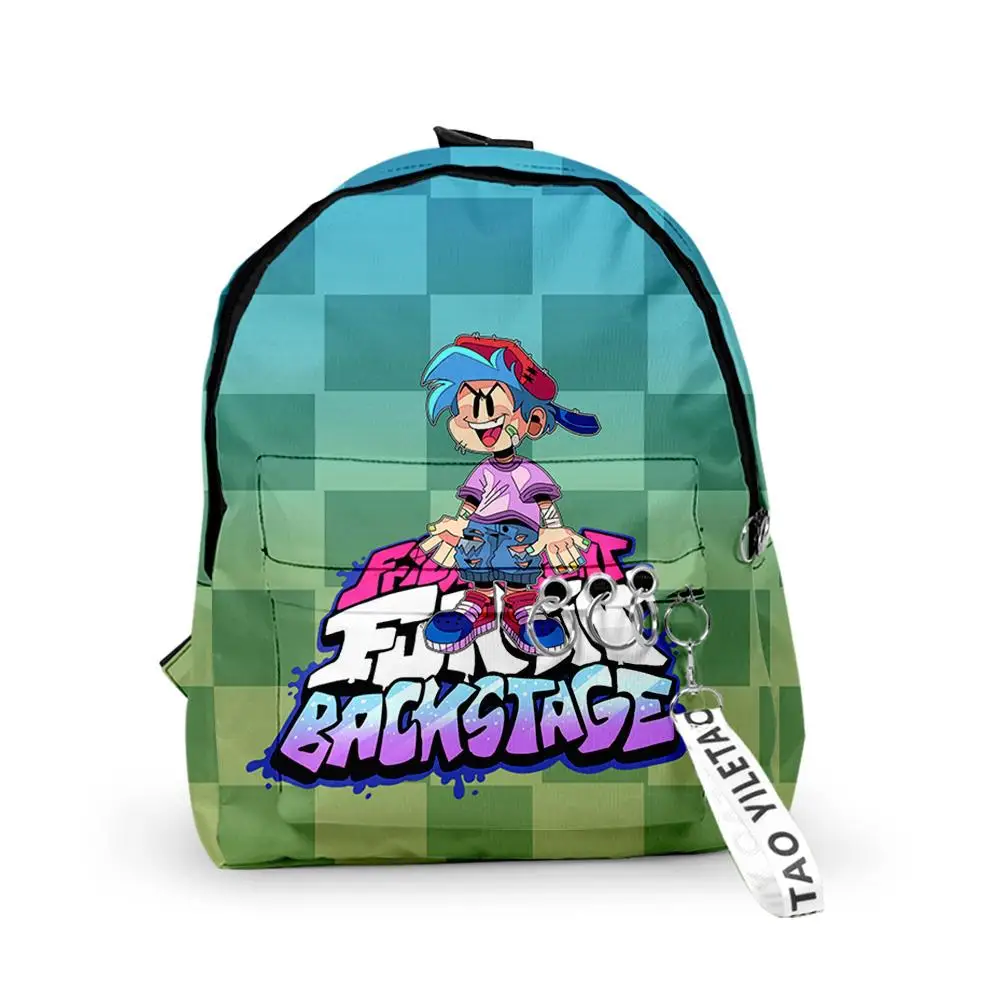 

Рюкзаки Funkin в стиле Харадзюку для мальчиков и девочек, школьные ранцы для учеников с 3D-принтом, водонепроницаемые милые маленькие портфели из ткани Оксфорд