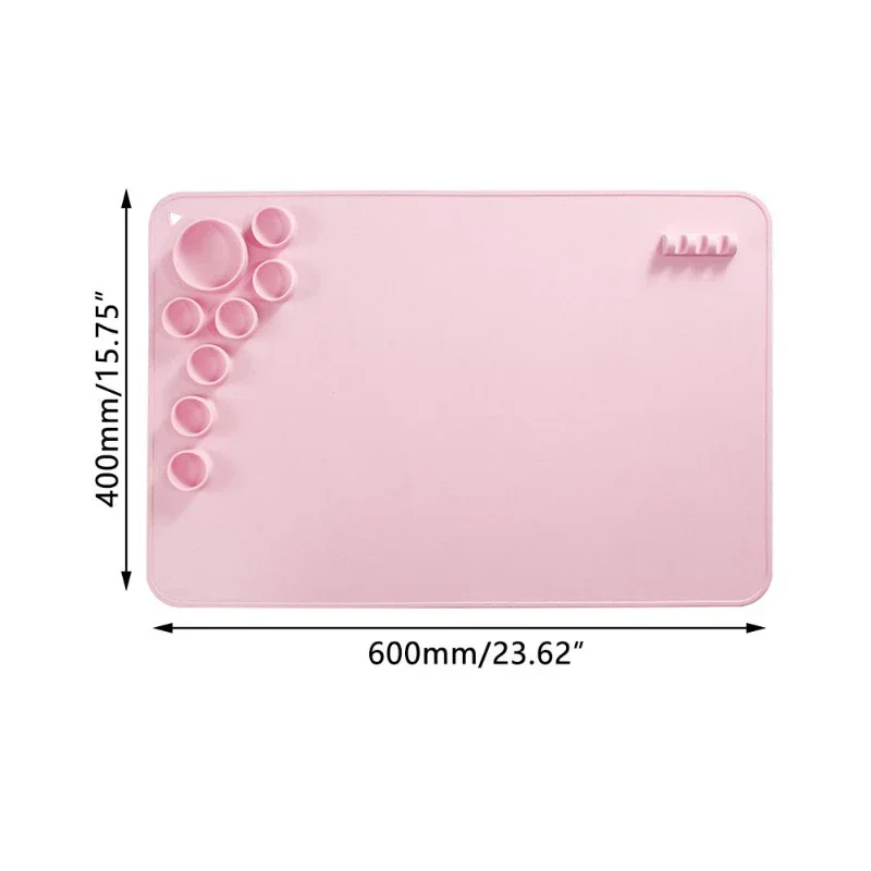Silicone Painting Mat Pigment Palette Non-Stick Craft Mat For Painting Ink Blending Watercoloring Stamping Crafting Tool 6