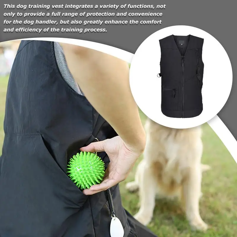 Adjustable Dog Trainer Vest with Multi Pockets