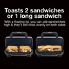 Sandwich Maker with Nonstick Ceramic Plates 4