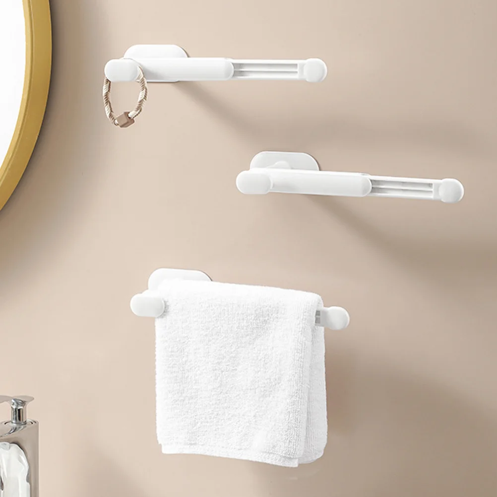 

2 Pcs Display Stand Shelves Telescopic Scrunchie Holder Pp Wall Hanging Hair Rope