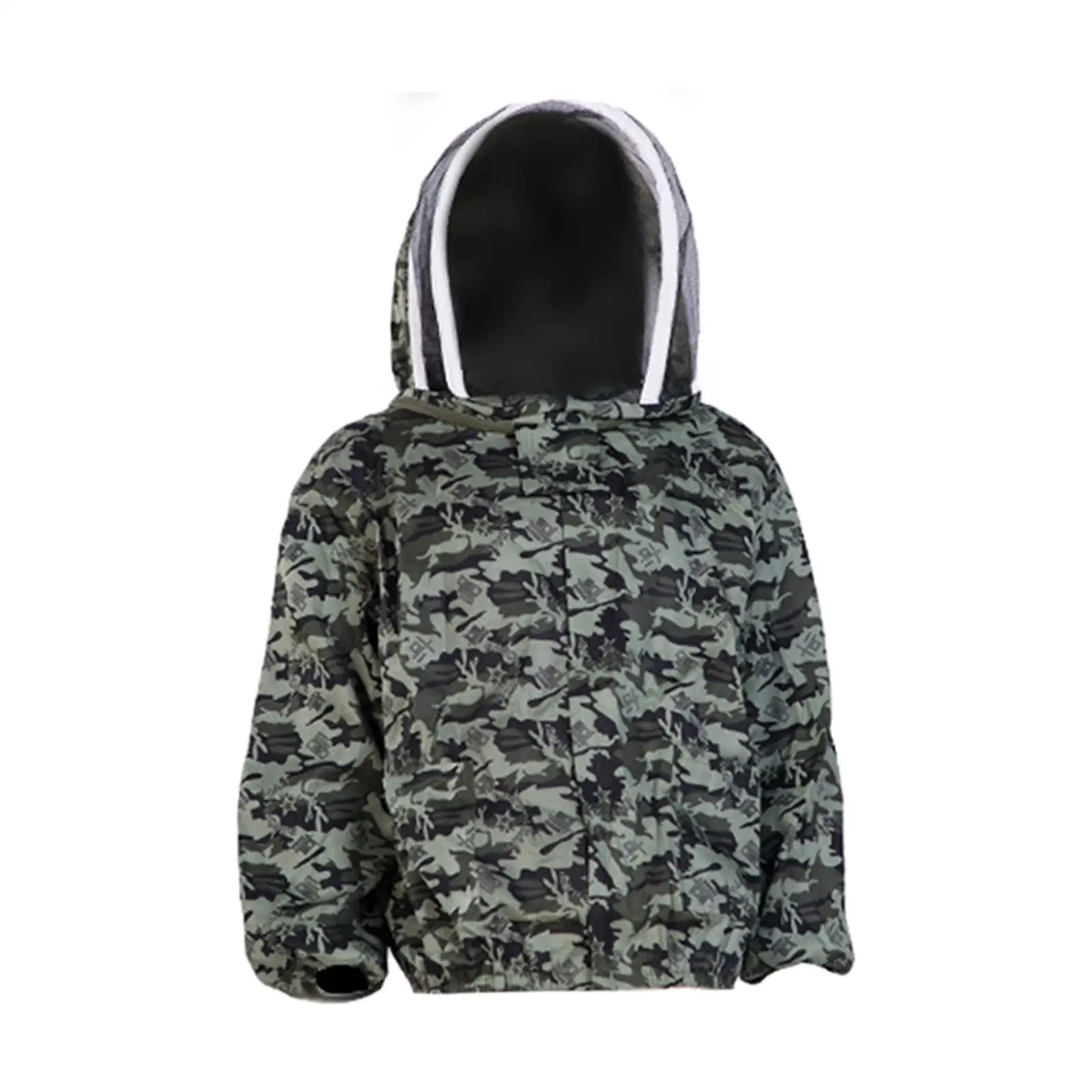 Beekeeping Jacket with Fencing Veils Ventilated Jacket Hat Equip Suit Breathable Premium Beekeeper Suit Farm Smock