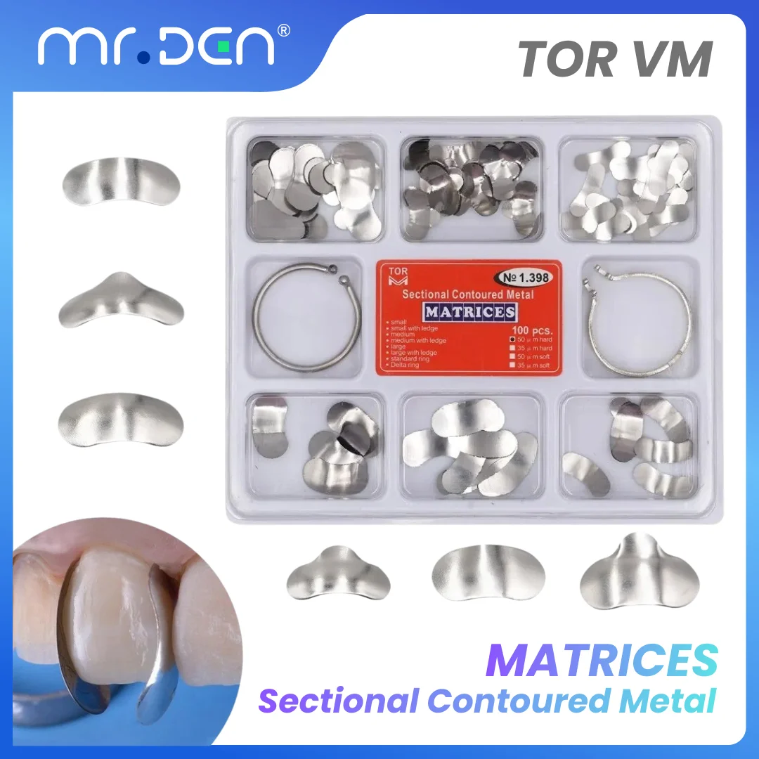Juego de 5 Tabletas de Moldeo Dental Oral, 100 Piezas con Pinzas de Relleno Dental, Herramientas Profesionales de Restauración Dental