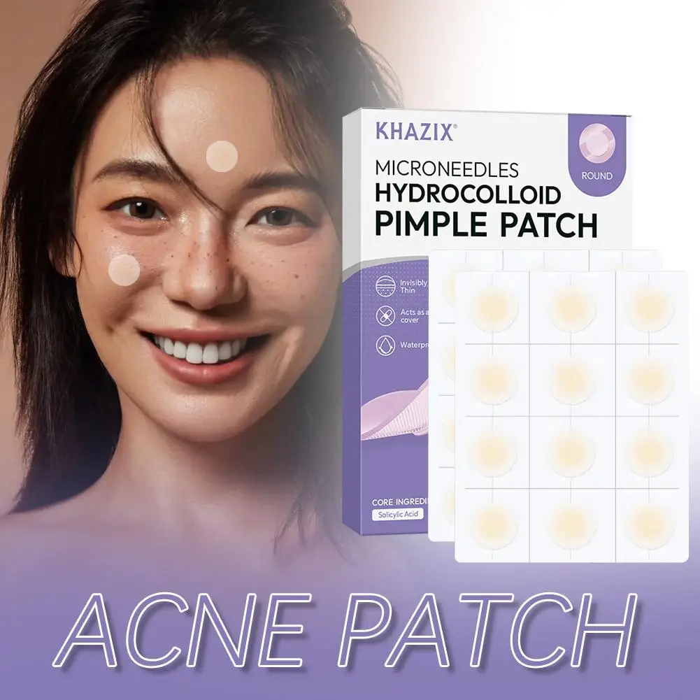Hydrocolloid Round Pimple Patch Ultra-thin Invisible Micro Needle Acne Patches 8 Hours Effective Facial Care Acne Cover Sticker