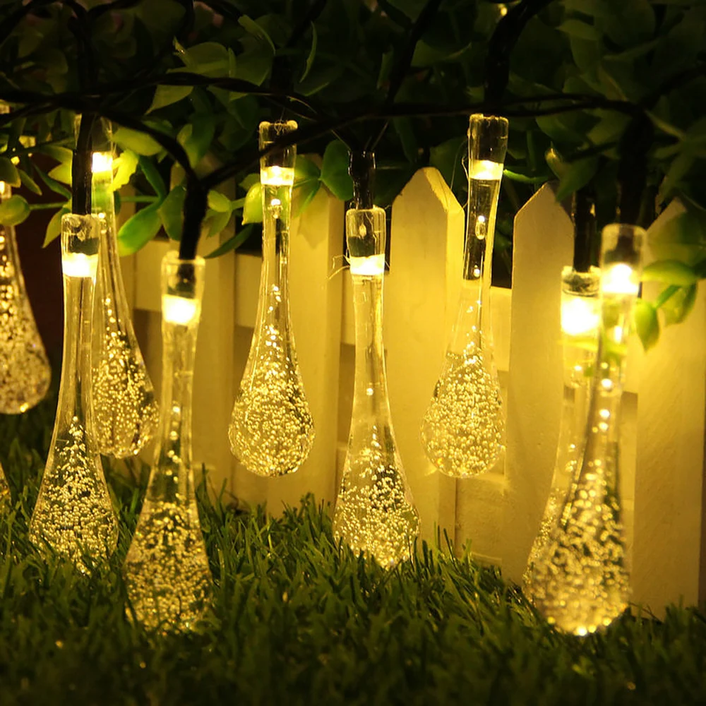 

Solar Charging LED Ball String Lights With 100 Lights remote control Waterproof Outdoor Garden Garland String Lights Decoration
