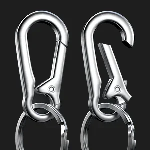 1/5PCS Metall Kürbis Schnalle Schlüsselbund Klettern Haken Auto Schlüsselbund Starke Karabiner Form Schlüsselbund Zubehör Vintage Schlüssel Kette ring – Detail 3