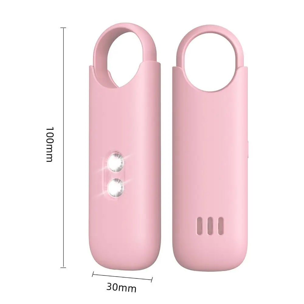 High-Decibel Rechargeable Personal Safety Alarm with Dual LED Light - Compact Self Defense Keychain