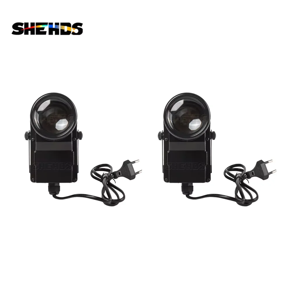 SHEHDS Spot Light 1/2pcs Mini 10W RGBW Spotlight DMX512 Mixed Color for DJ Disco KTV Nightclub Church Christmas