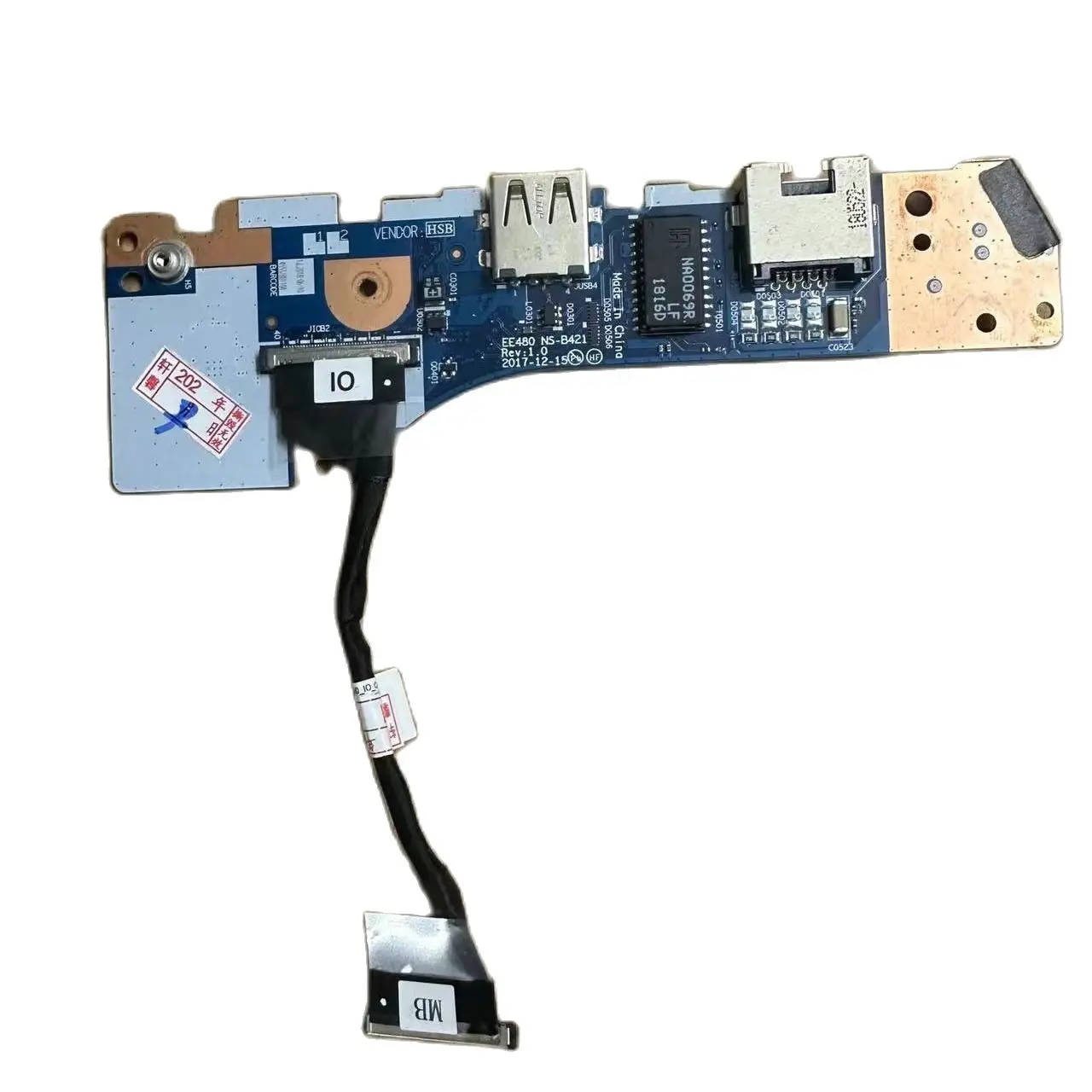 

MLLSE STOCK FOR LENOVO THINKPAD E480 E580 E490 R480 E485 Ethernet USB BOARD POWER BUTTON BOARD SWITCH WITH CABLE FAST SHIPPING